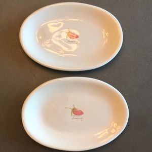 Rae Dunn Strawberry Magenta 2 Plates